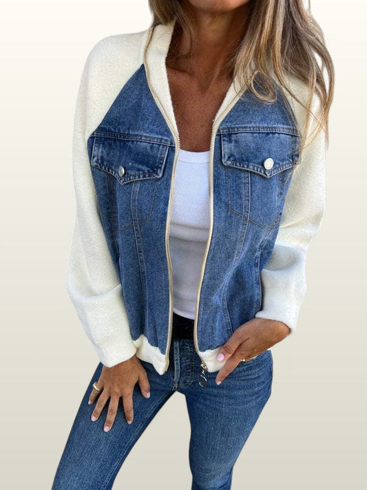 Isabella | Casual V-Neck Zipper Jacket
