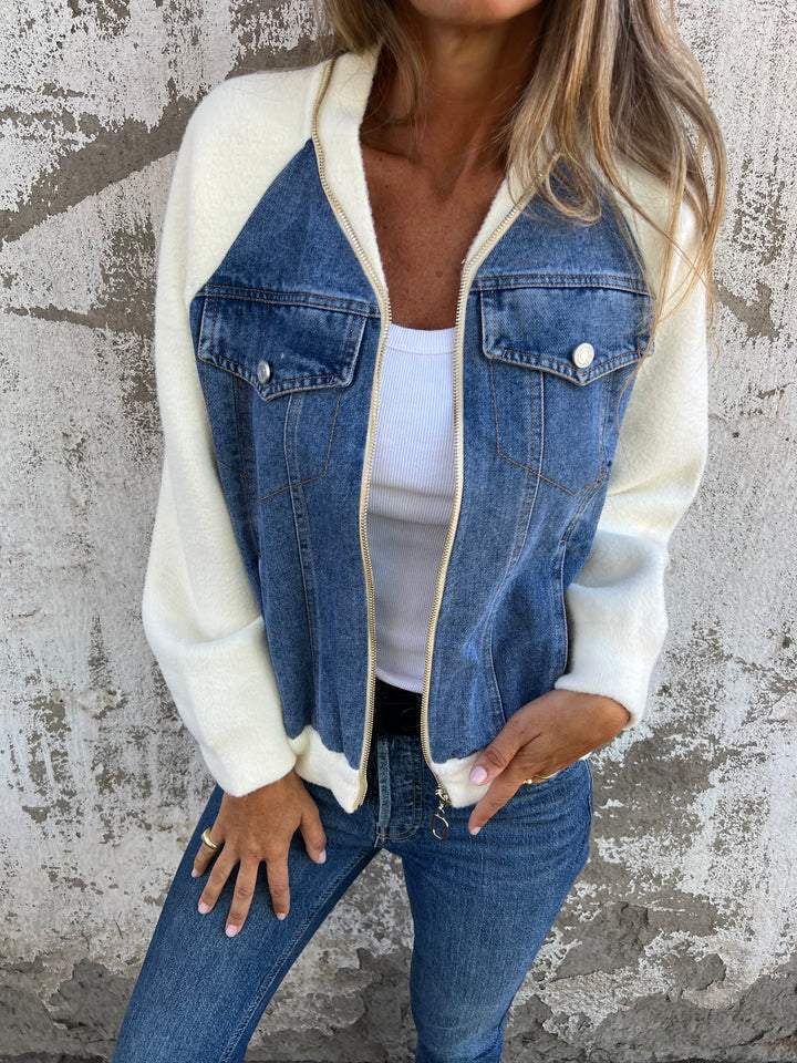 Isabella | Casual V-Neck Zipper Jacket