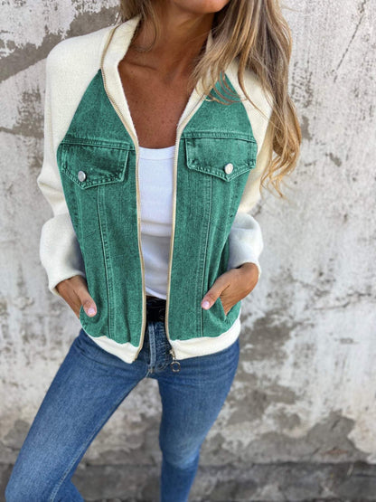 Isabella | Casual V-Neck Zipper Jacket