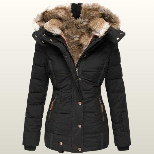 Audrey | Warm Winter Coat with Fur Collar