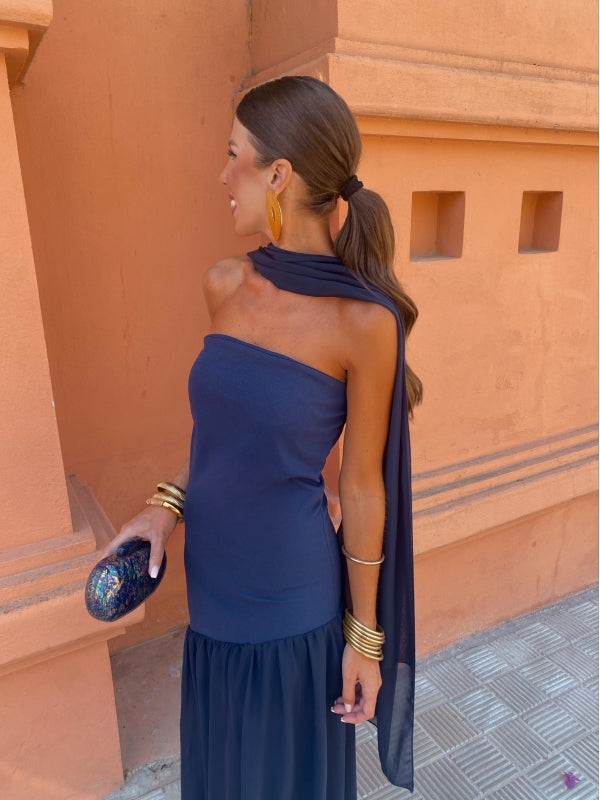 Mila | Chic Strapless Midi Dress